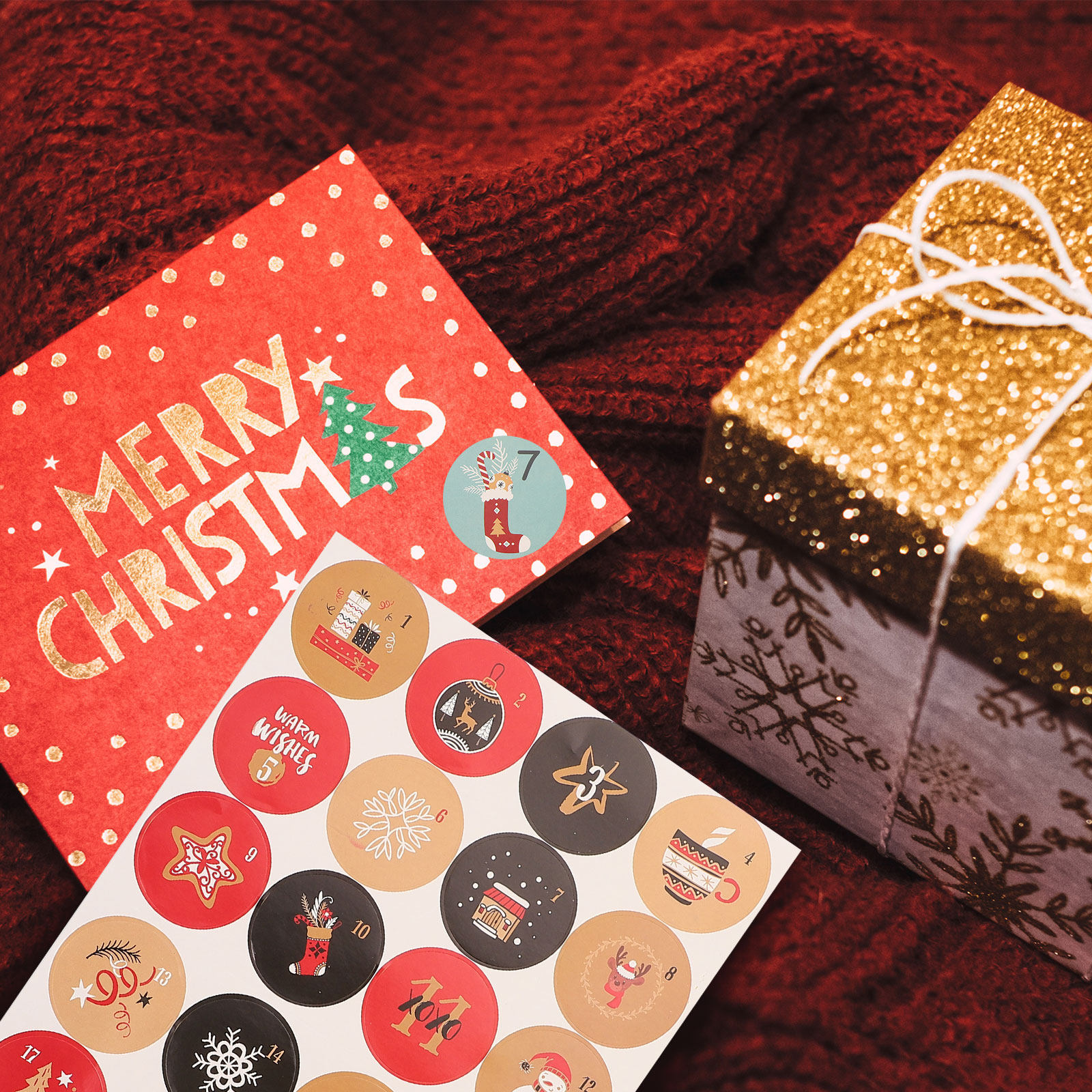 10 hojas de pegatinas navideña - Advent Calendar Gift reseña y precio