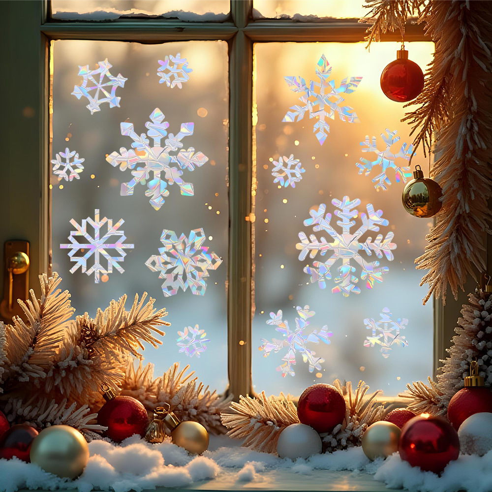 Pegatinas Electrostáticas de C - Snowflake Window Decal reseña y precio