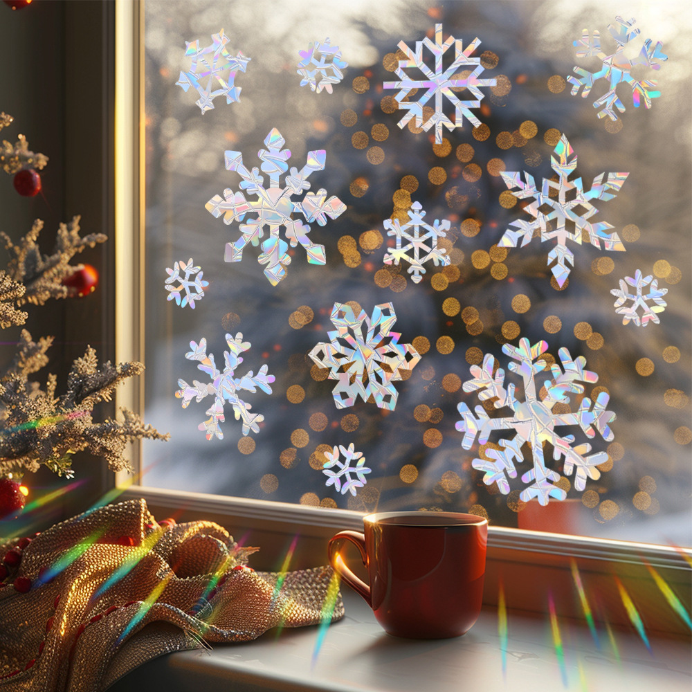 Pegatinas Electrostáticas de C - Snowflake Window Decal reseña y precio