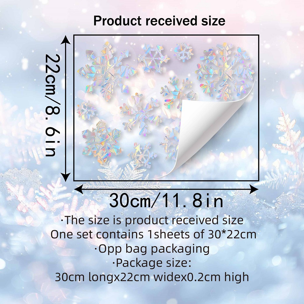 Pegatinas Electrostáticas de C - Snowflake Window Decal reseña y precio