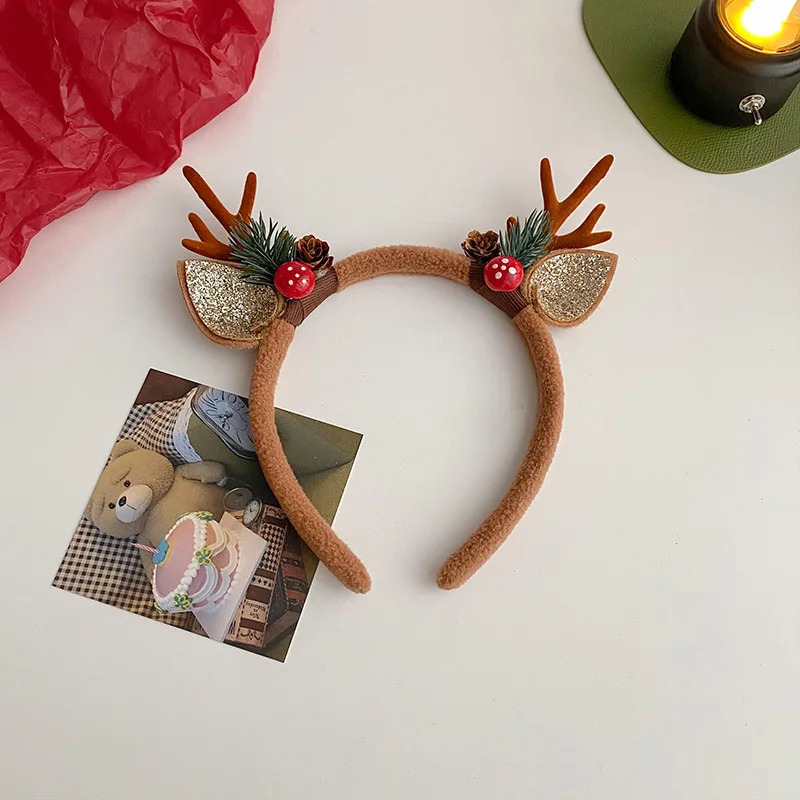 Diadema navideña con astas de  - Reindeer Antlers Headband reseña y precio