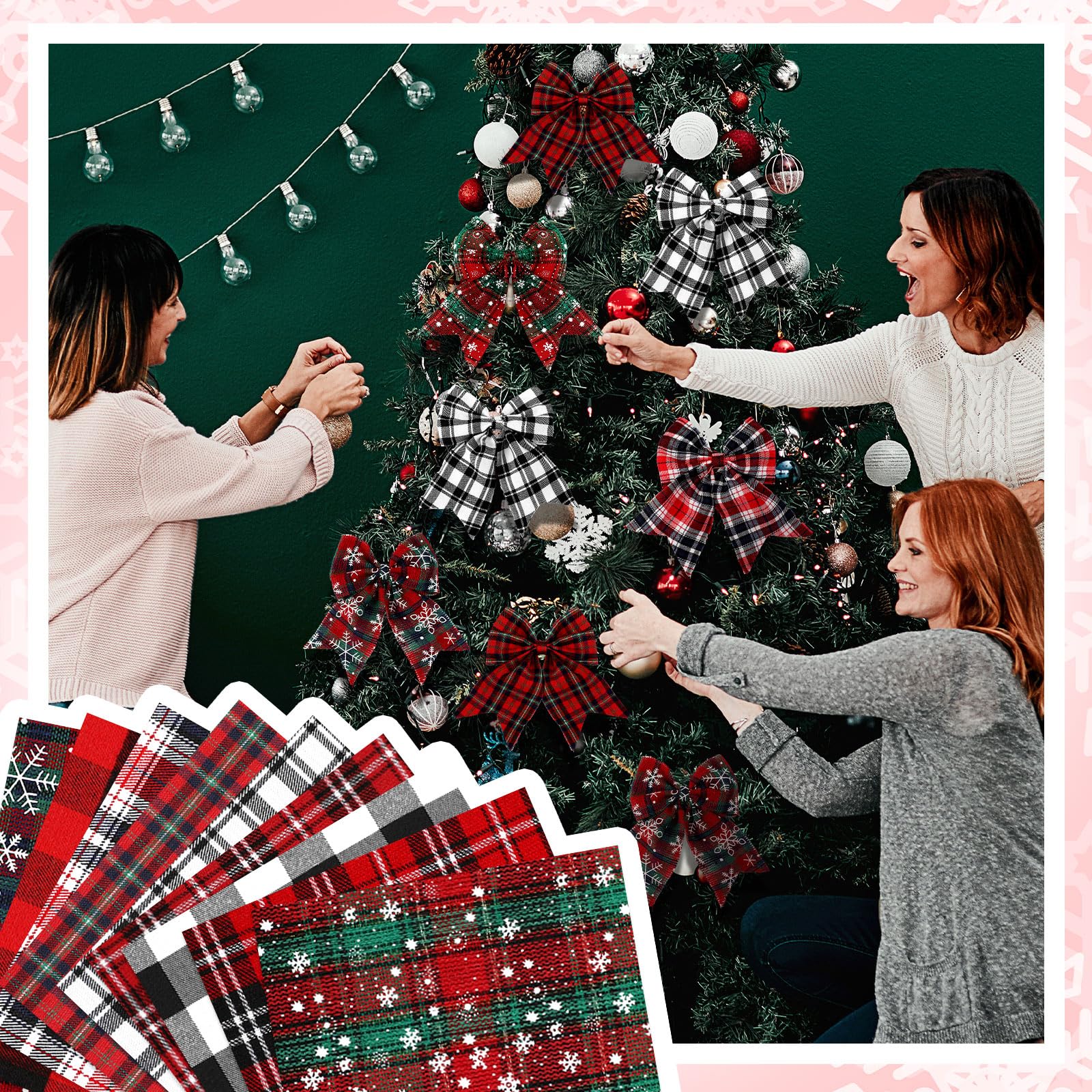 Tela a cuadros navideña, tela  - Christmas Throw Blanket reseña y precio