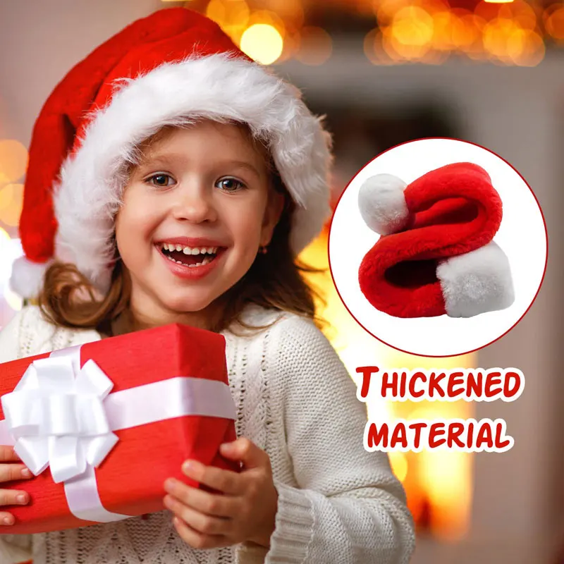kkjoy Gorro de Papá Noel Rojo  - Santa Hat Plush reseña y precio