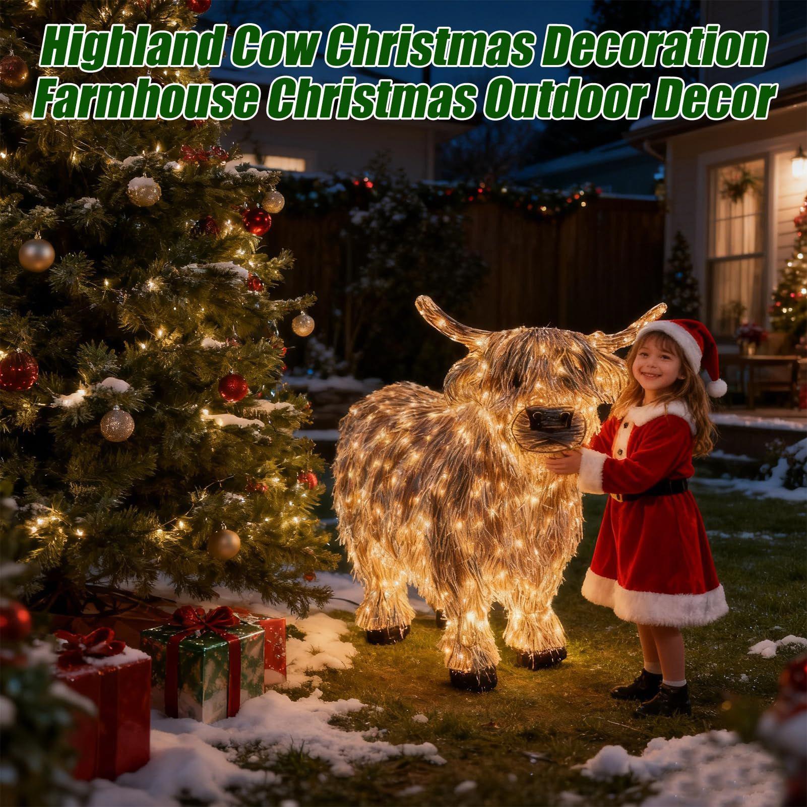 Estatuilla de vaca iluminada d - Christmas Lights Outdoor reseña y precio