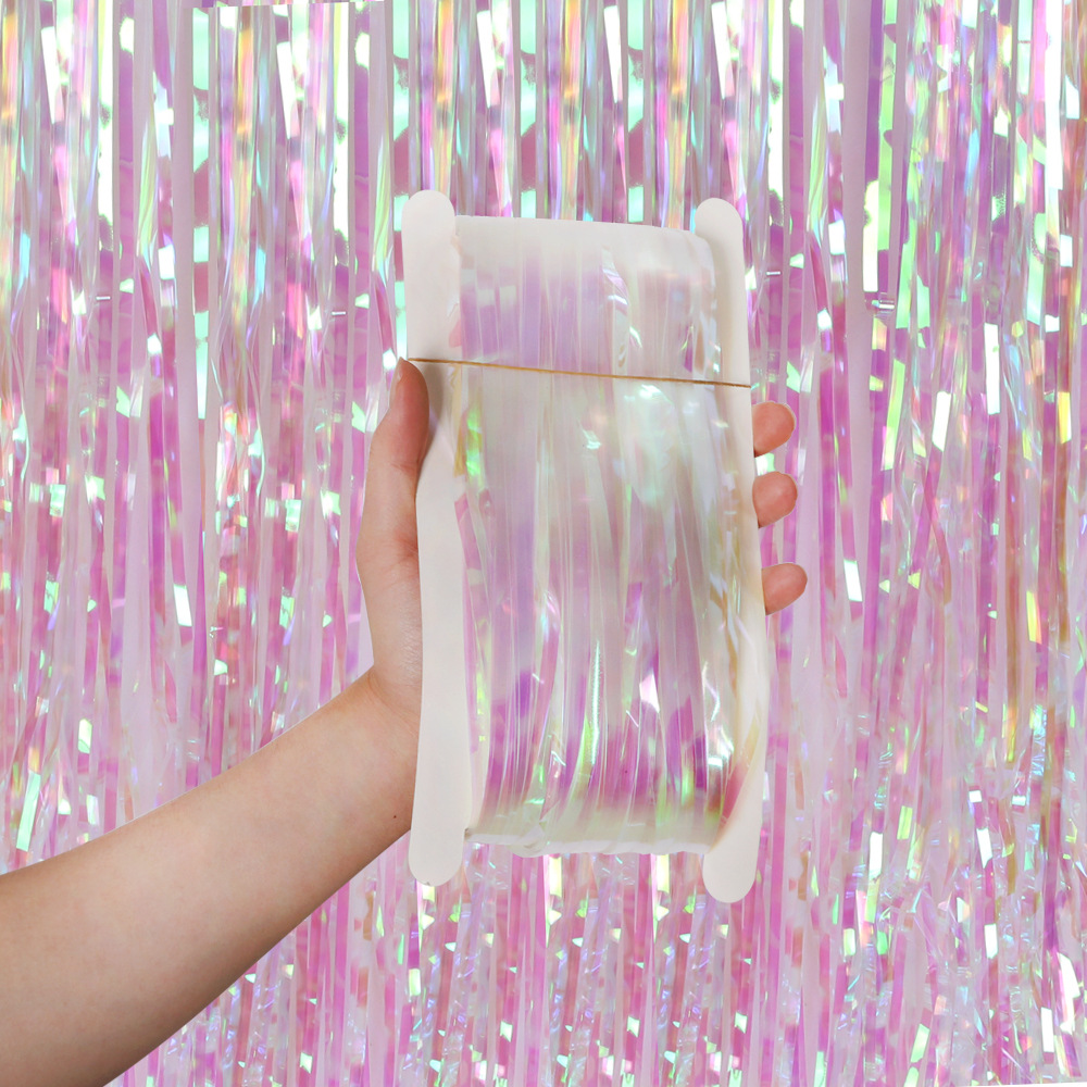 Cortinas de fondo para fiesta  - Tinsel Garland Decoration reseña y precio