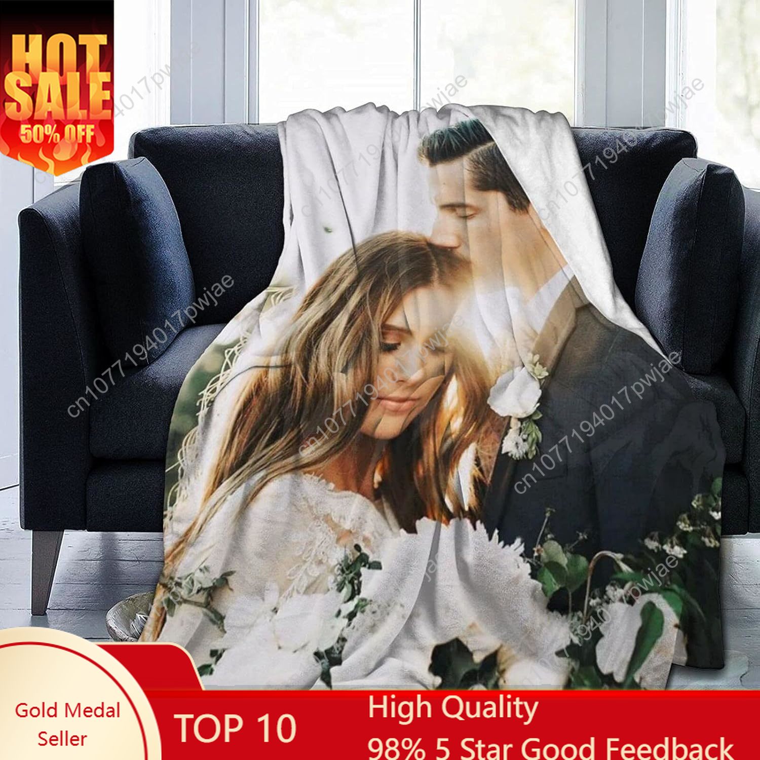 Manta personalizada con fotos, - Christmas Throw Blanket reseña y precio