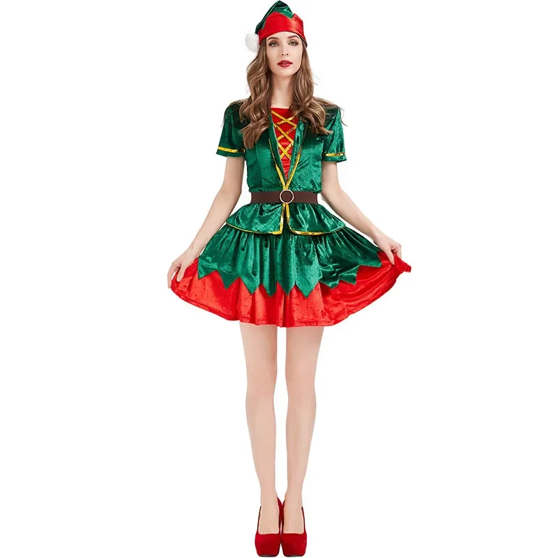 Disfraz de elfo verde de Navid - Elf Costume Christmas reseña y precio
