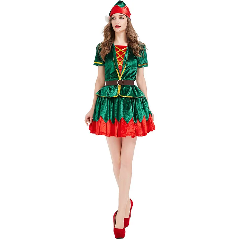 Disfraz de elfo verde de Navid - Elf Costume Christmas reseña y precio