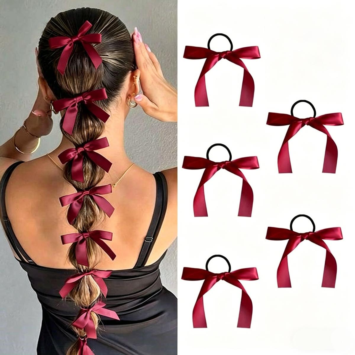 5-10 piezas de lazos para el c - Ribbon Bow Gift reseña y precio