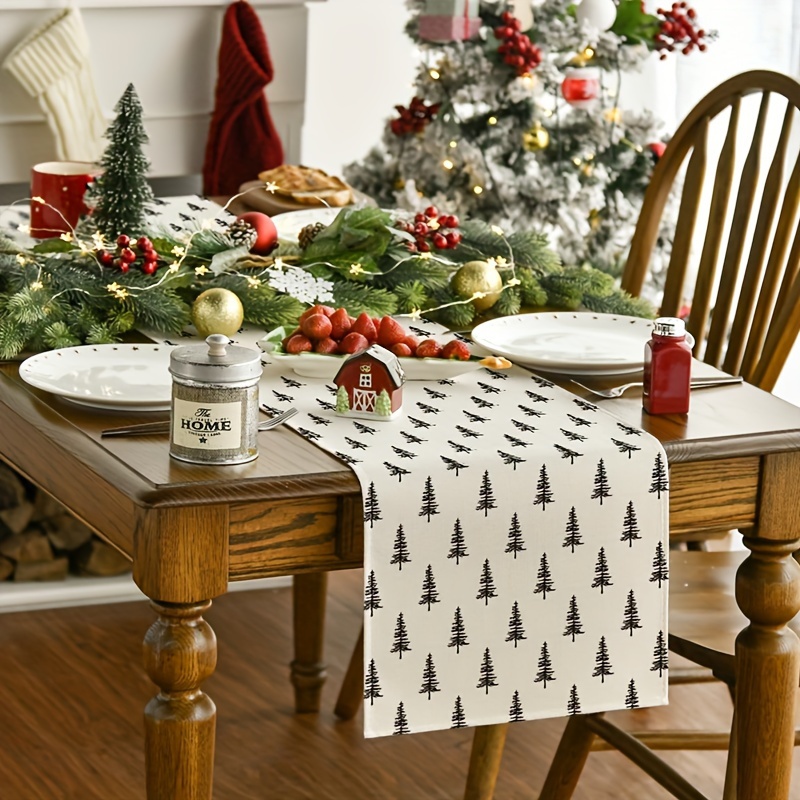 Camino de mesa de árbol de Nav - Christmas Table Runner reseña y precio