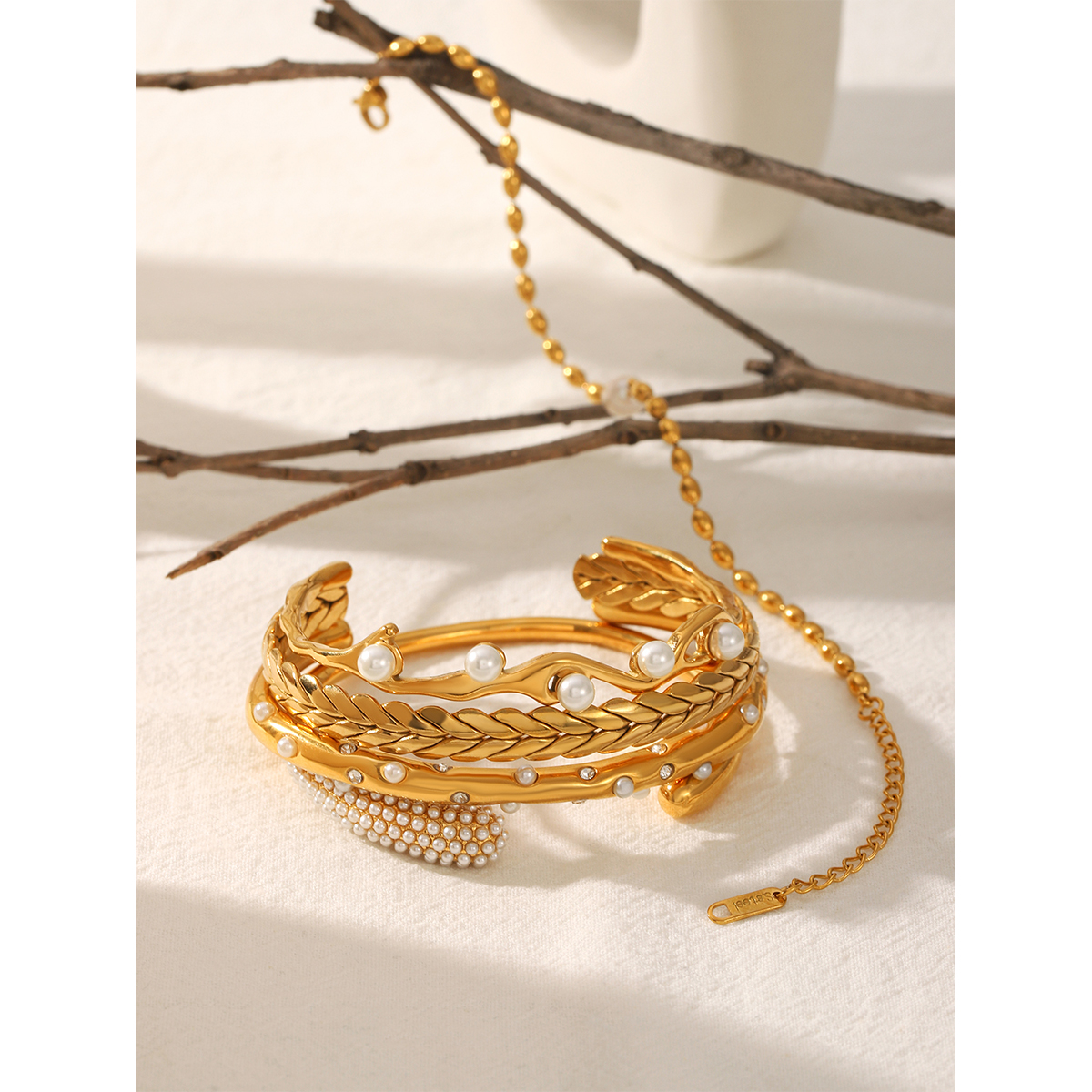 Conjunto de pulseras de perlas - Gift Box Wrap Set reseña y precio