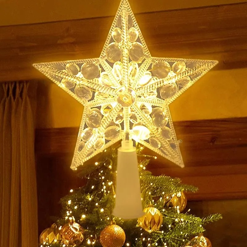 Adorno de árbol de Navidad bri - Star Tree Topper reseña y precio