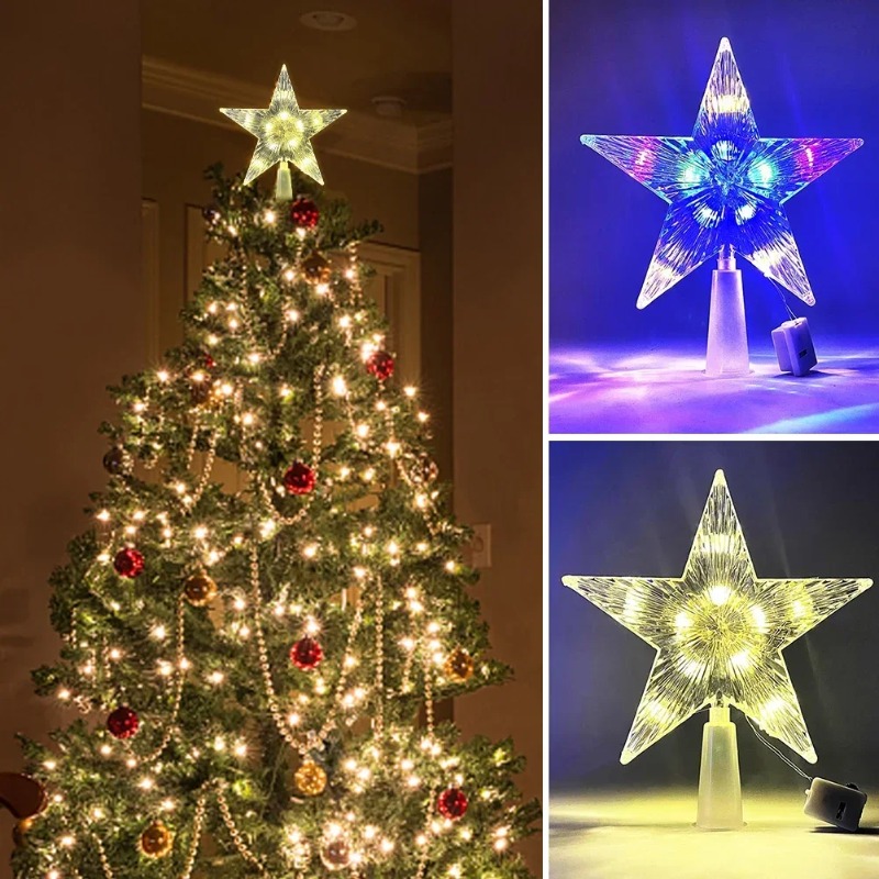 Adorno de árbol de Navidad bri - Star Tree Topper reseña y precio