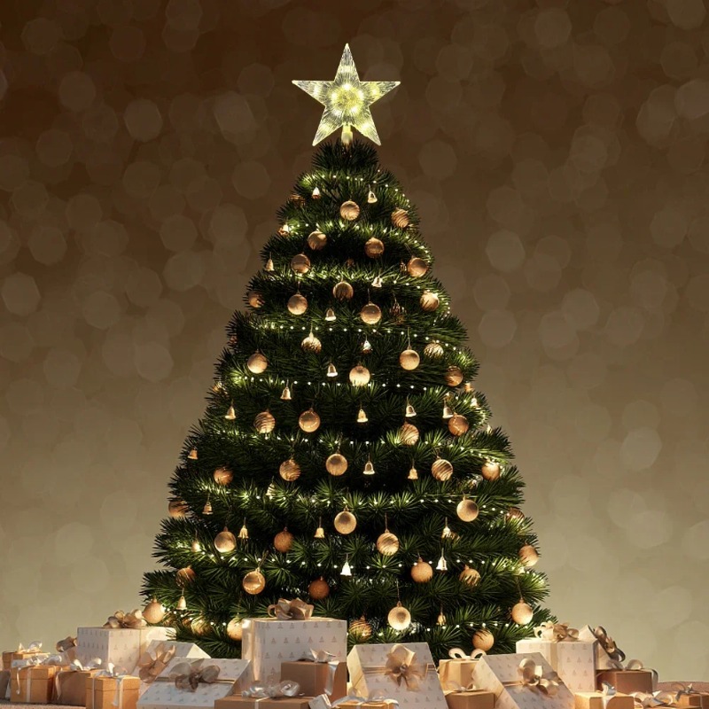 Adorno de árbol de Navidad bri - Star Tree Topper reseña y precio