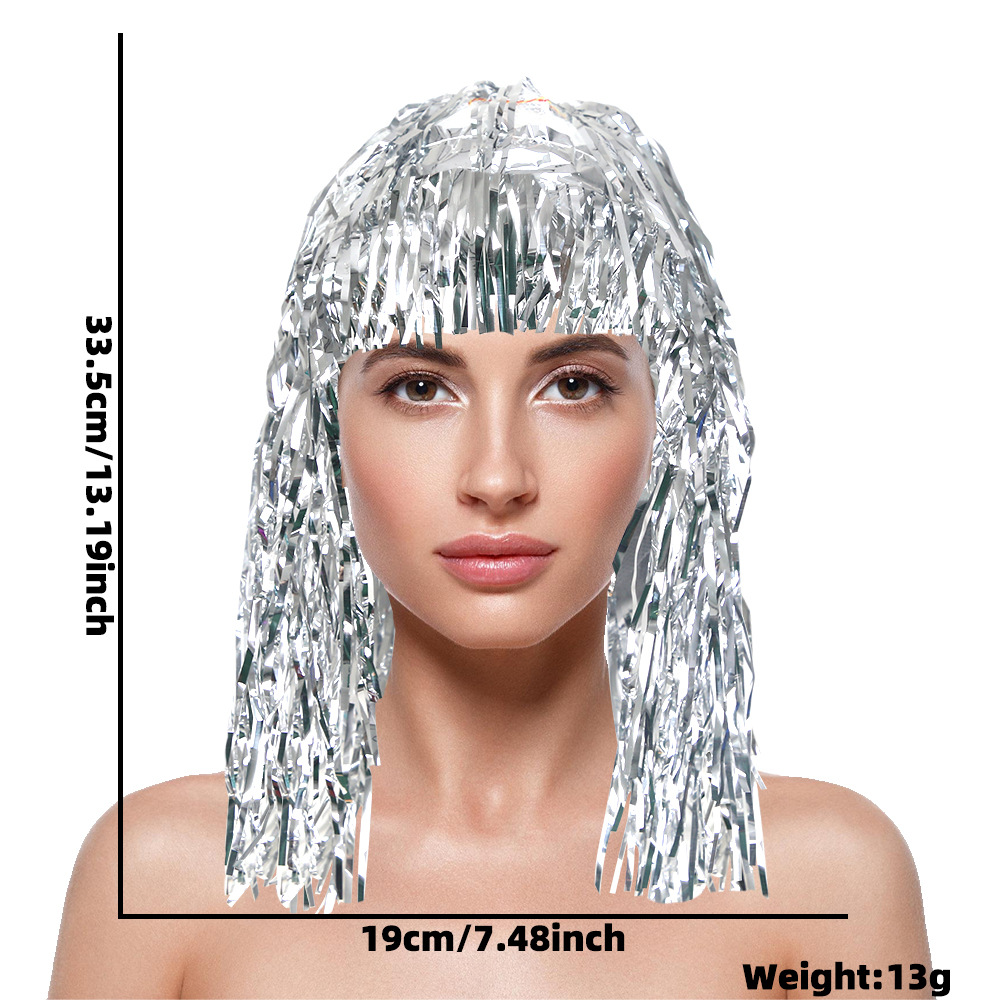 Peluca de Cosplay Brillante co - Tinsel Garland Decoration reseña y precio