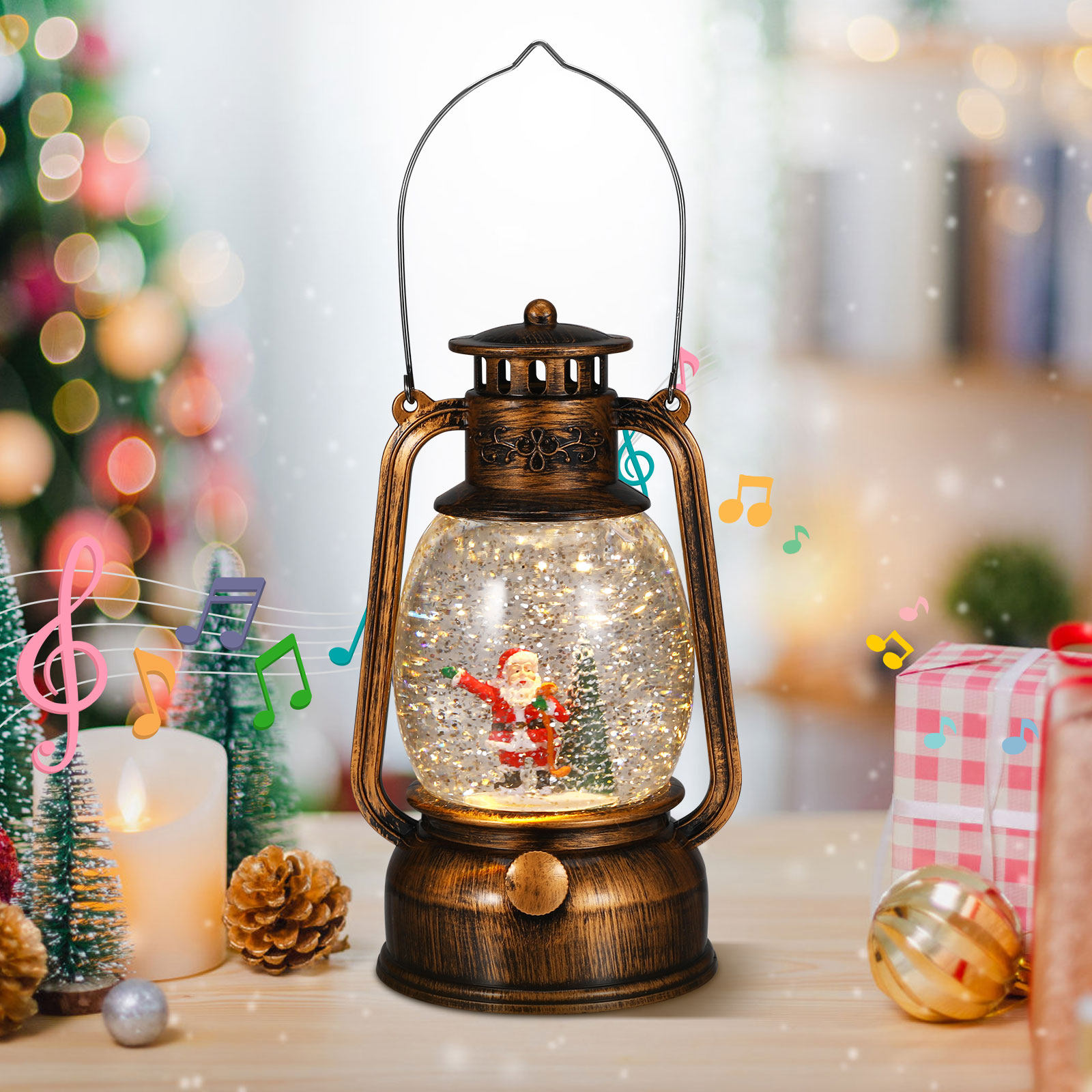 Farol Musical con Globo de Nie - Snow Globe Musical reseña y precio