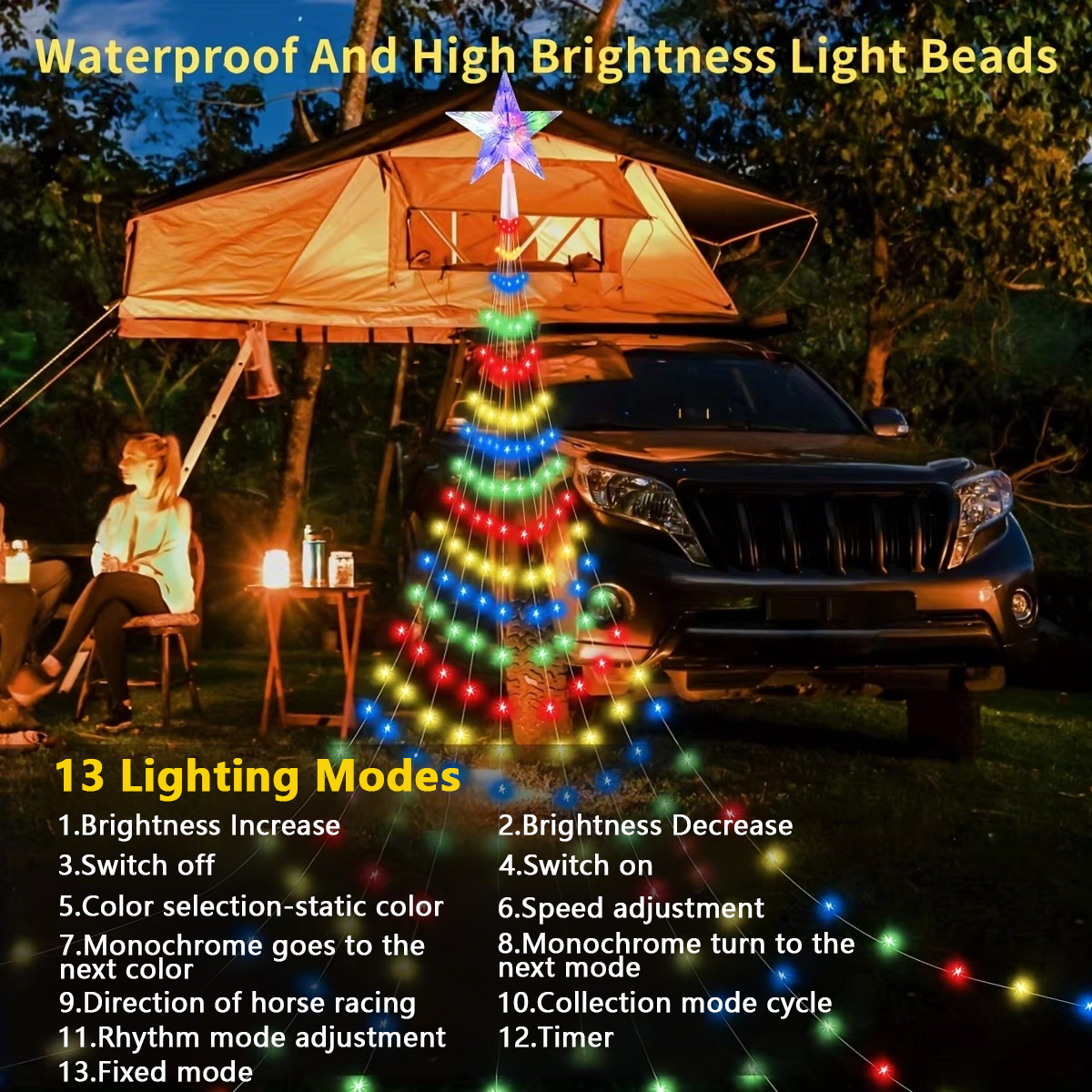 7FT 400LEDs Luces inteligentes - Star Tree Topper reseña y precio