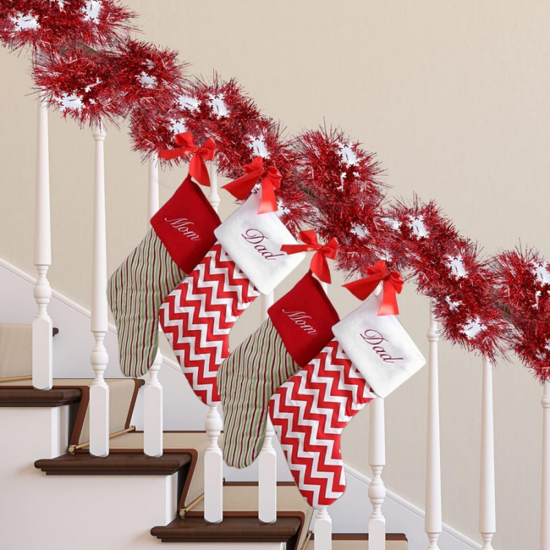 Oropel de Navidad, guirnalda r - Tinsel Garland Decoration reseña y precio