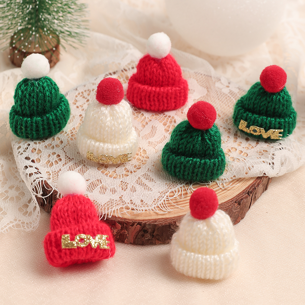 5/10 Uds. De decoración navide - Santa Hat Plush reseña y precio