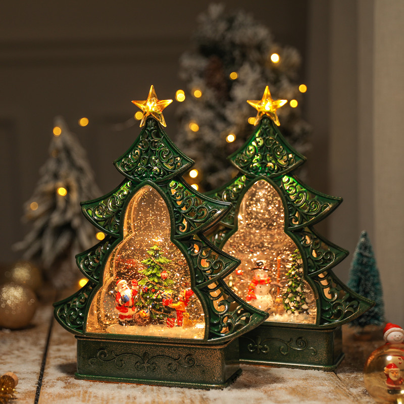 Árbol de Navidad Globo de niev - Snow Globe Musical reseña y precio