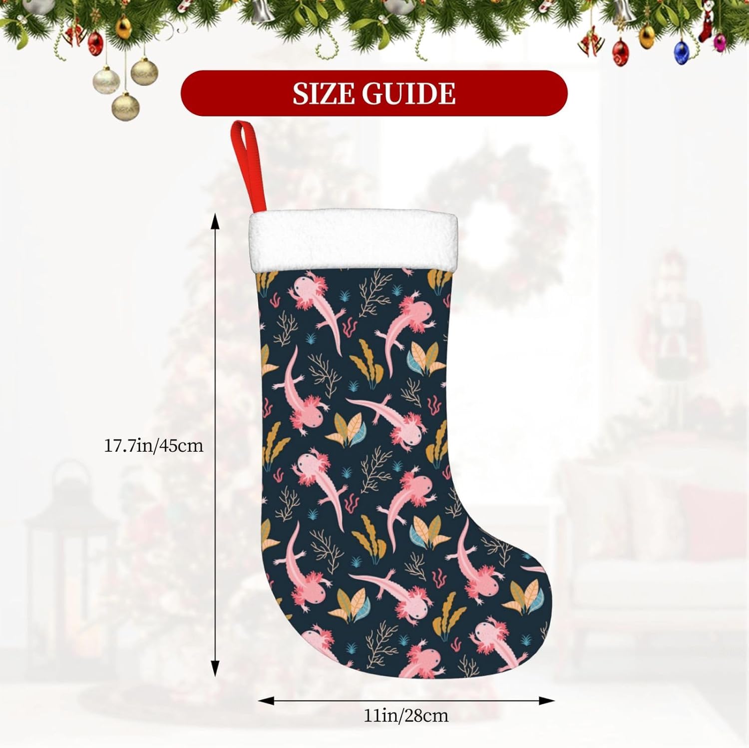 Lindas medias navideñas Axolot - Christmas Stocking Hanging reseña y precio