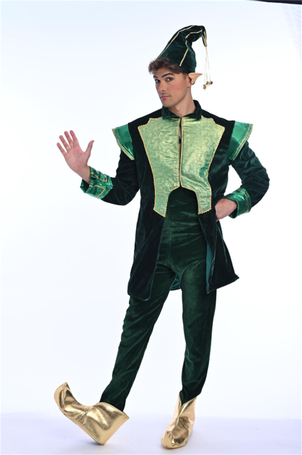 Traje de Lujo de Terciopelo de - Elf Costume Christmas reseña y precio