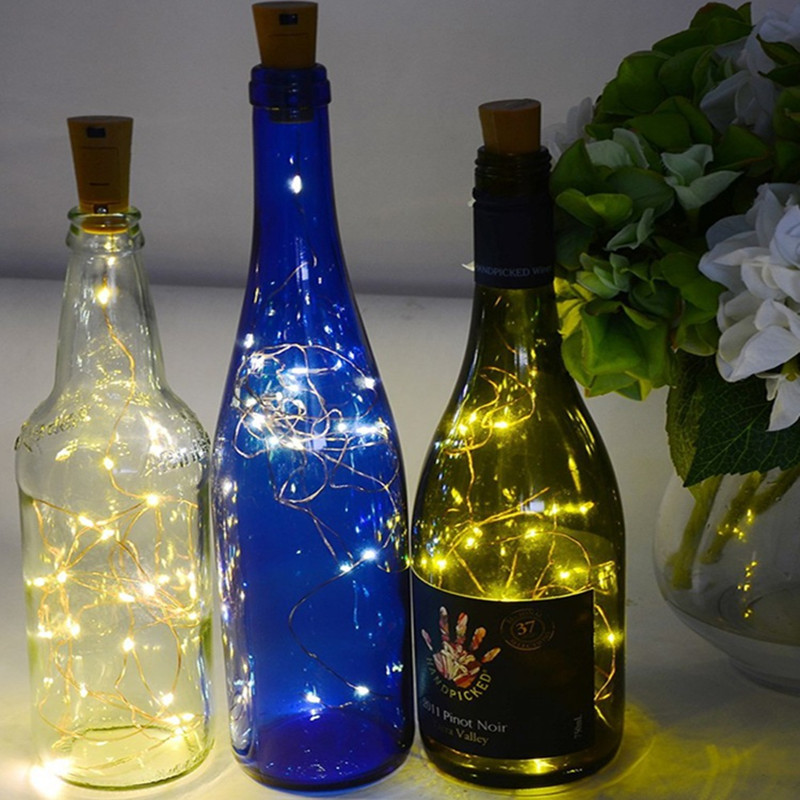 Luces LED para botellas de vin - Led Fairy String Lights reseña y precio