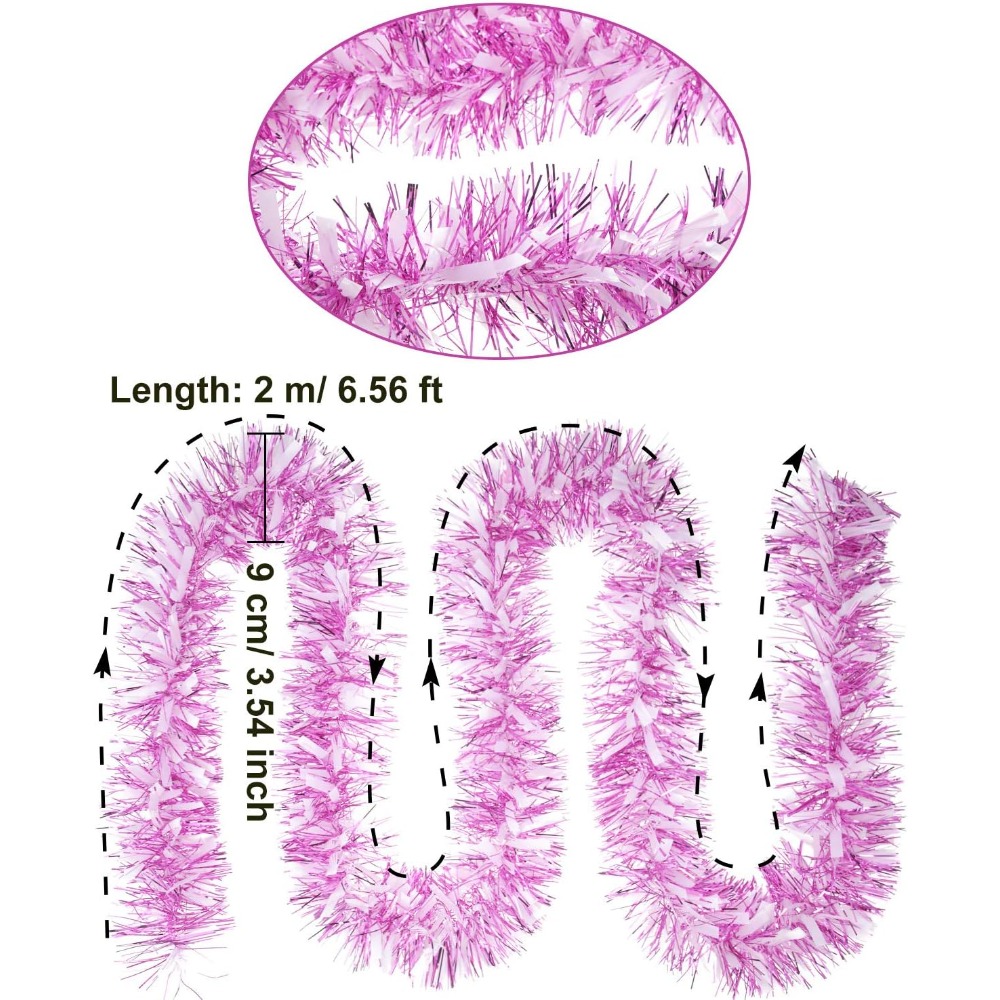 Guirnalda de 6 piezas con purp - Tinsel Garland Decoration reseña y precio