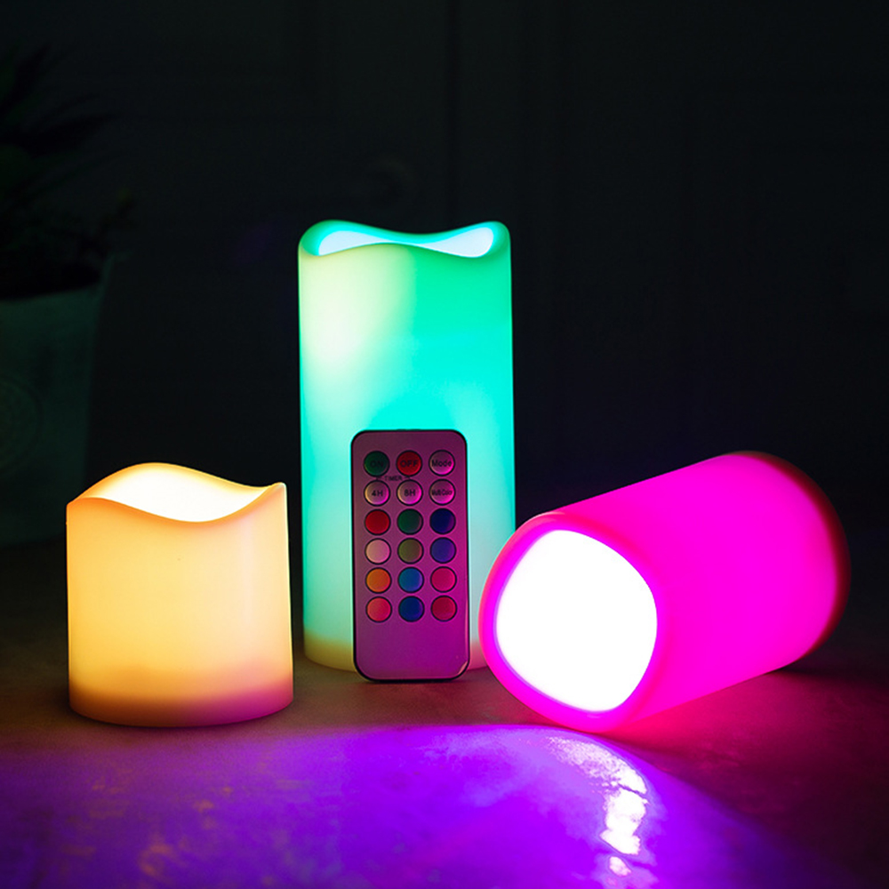 Juego de 3 Velas LED sin Llama - Holiday Candle Set reseña y precio