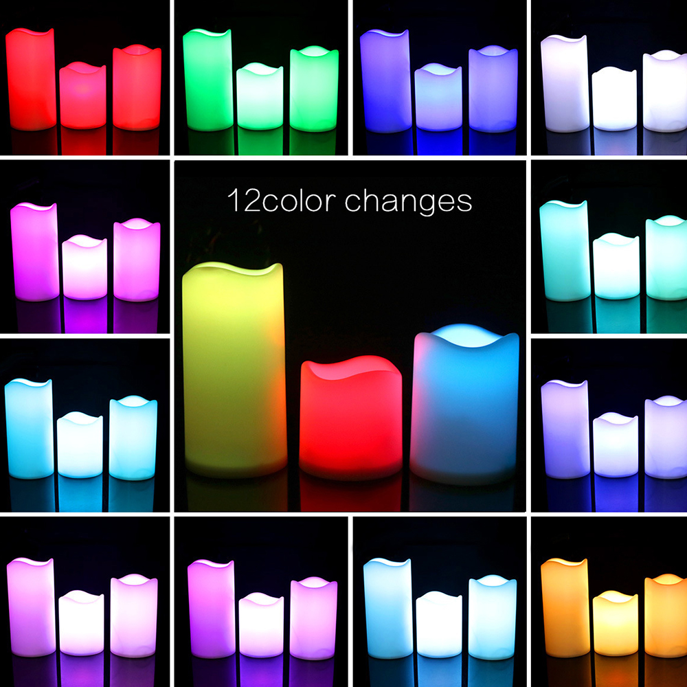Juego de 3 Velas LED sin Llama - Holiday Candle Set reseña y precio