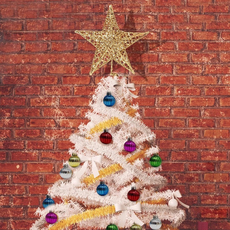 Adorno de estrella con purpuri - Star Tree Topper reseña y precio