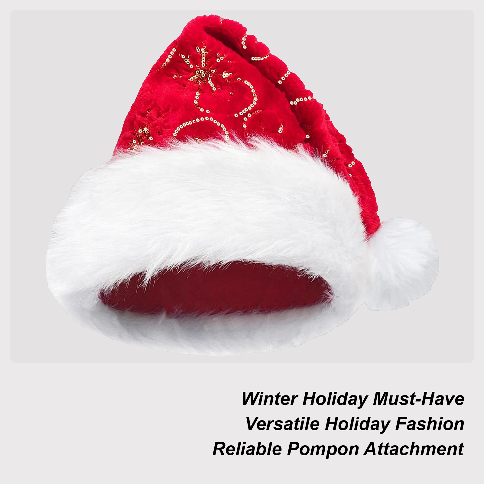 Gorro de Navidad de felpa, gor - Santa Hat Plush reseña y precio
