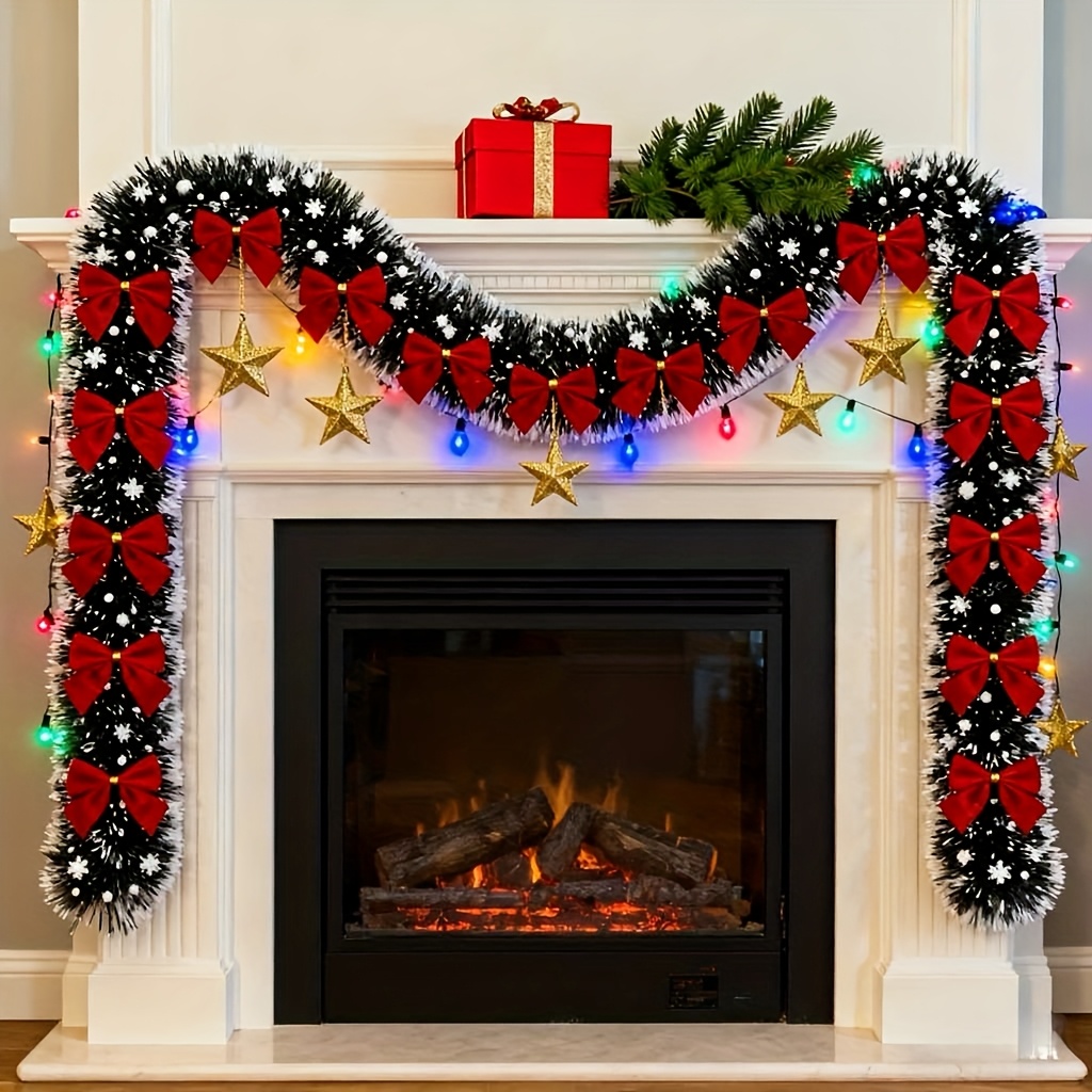 Guirnalda navideña Artificial, - Tinsel Garland Decoration reseña y precio