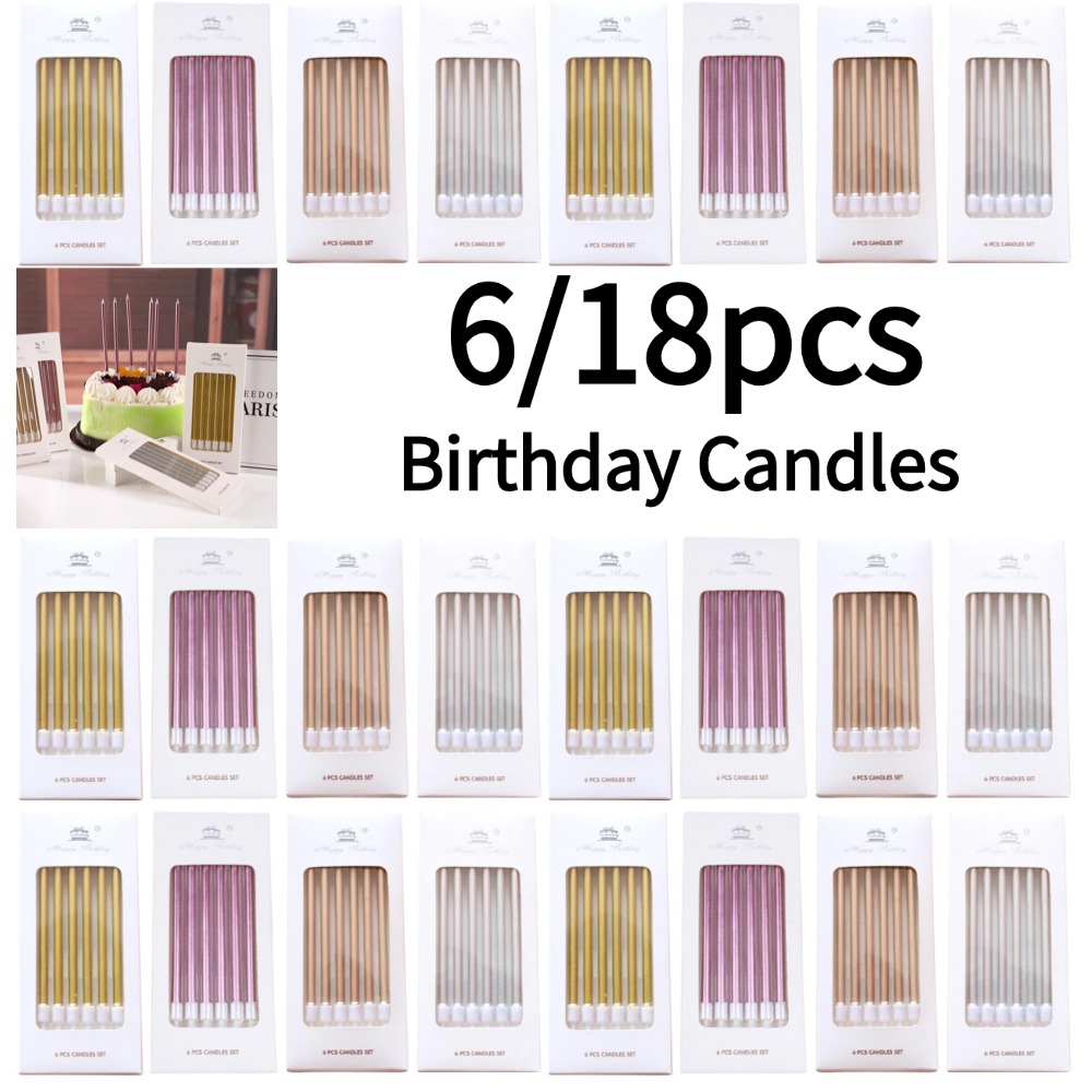 6/18 Uds. Velas de cumpleaños  - Holiday Candle Set reseña y precio