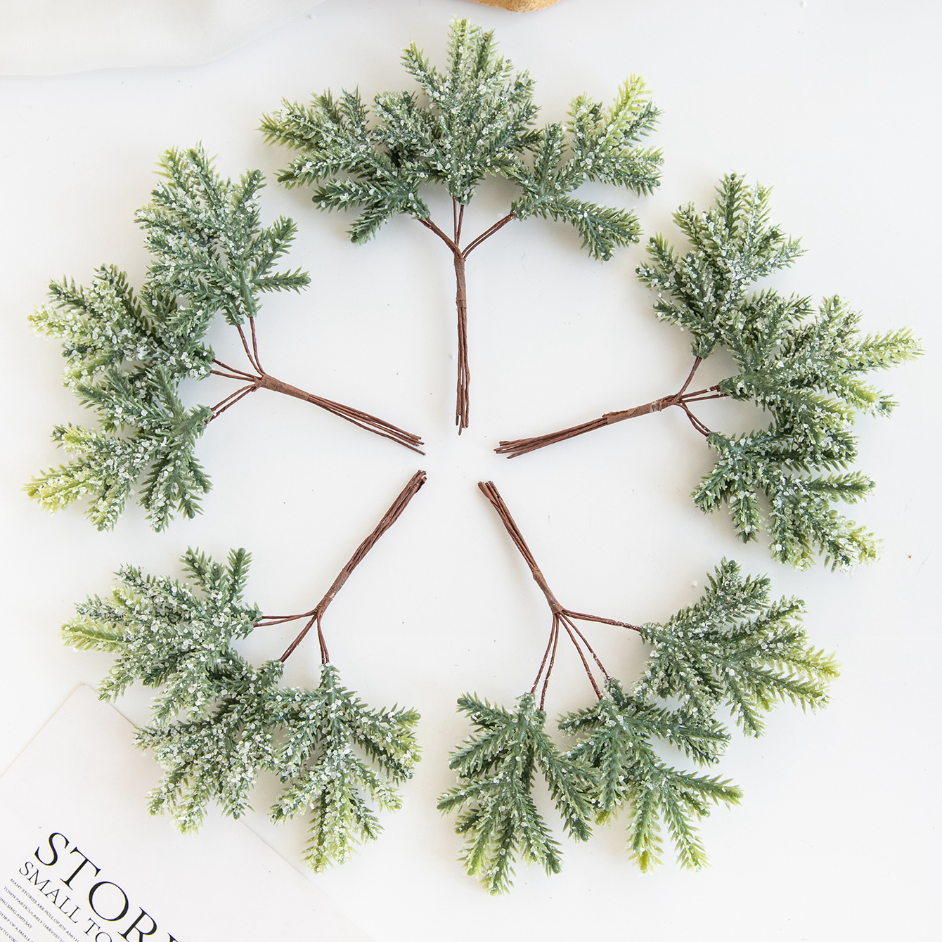 Planta Artificial de 6 piezas, - Christmas Wreath Fake reseña y precio