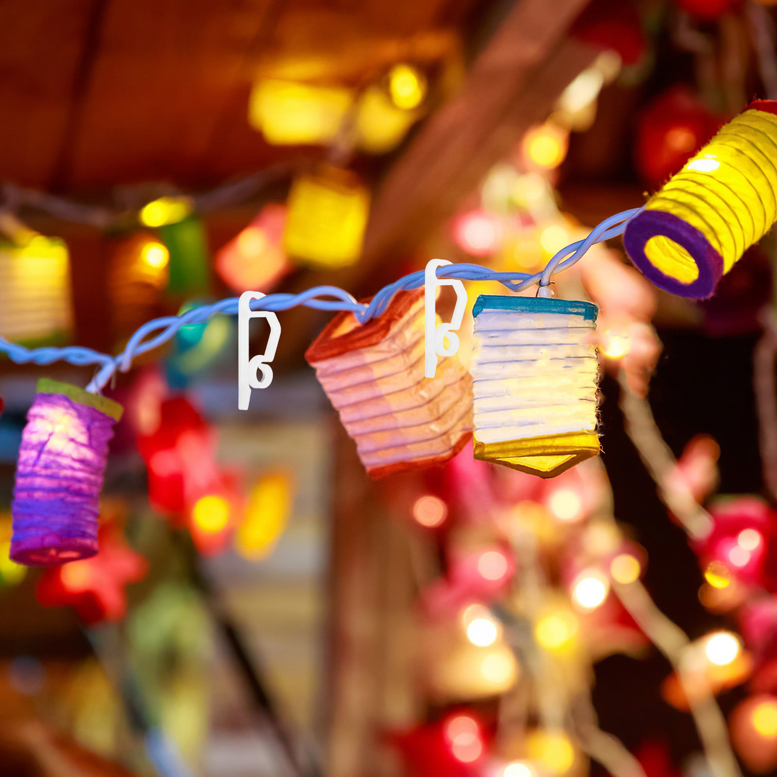 50 Clips de Plástico Blancos p - Christmas Lights Outdoor reseña y precio