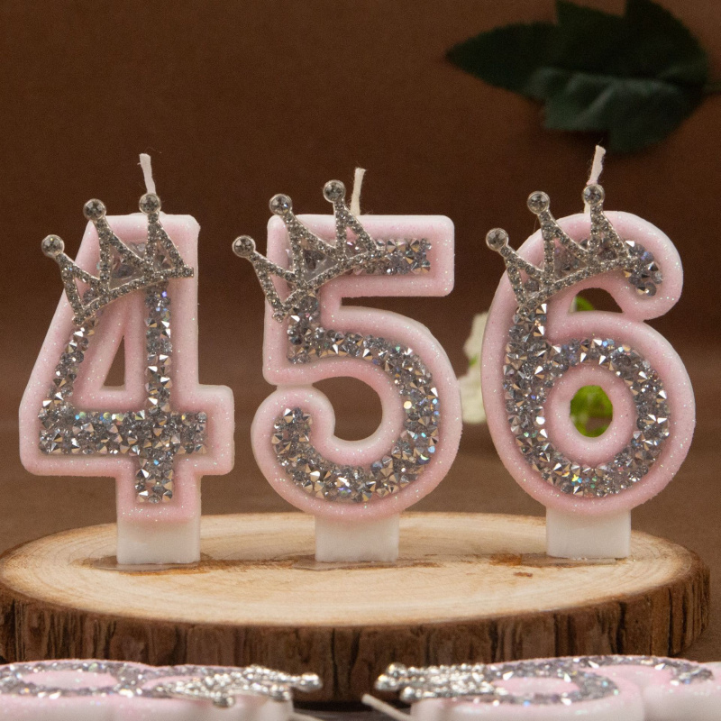 Velas digitales 0-9 corona de  - Holiday Candle Set reseña y precio