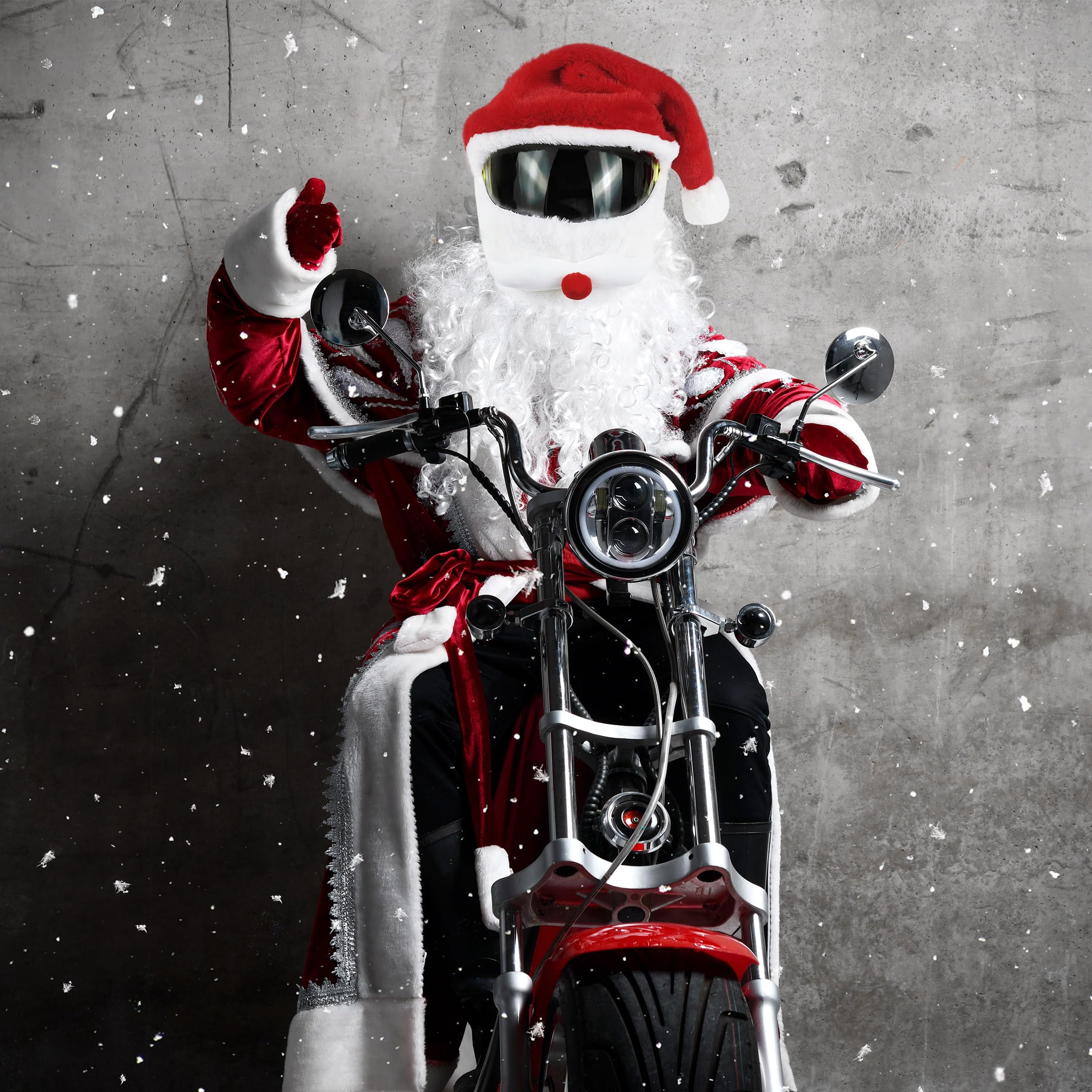 Casco de motocicleta cálido pe - Santa Hat Plush reseña y precio