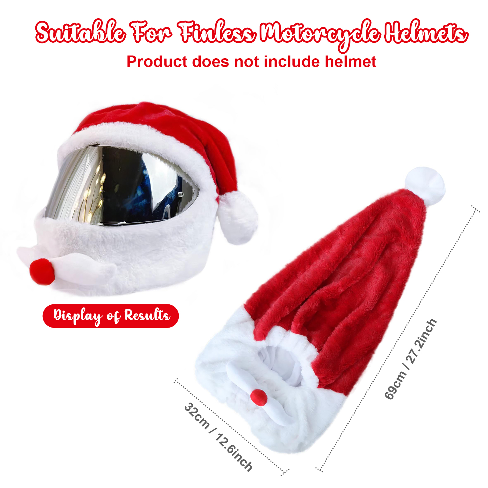 Casco de motocicleta cálido pe - Santa Hat Plush reseña y precio