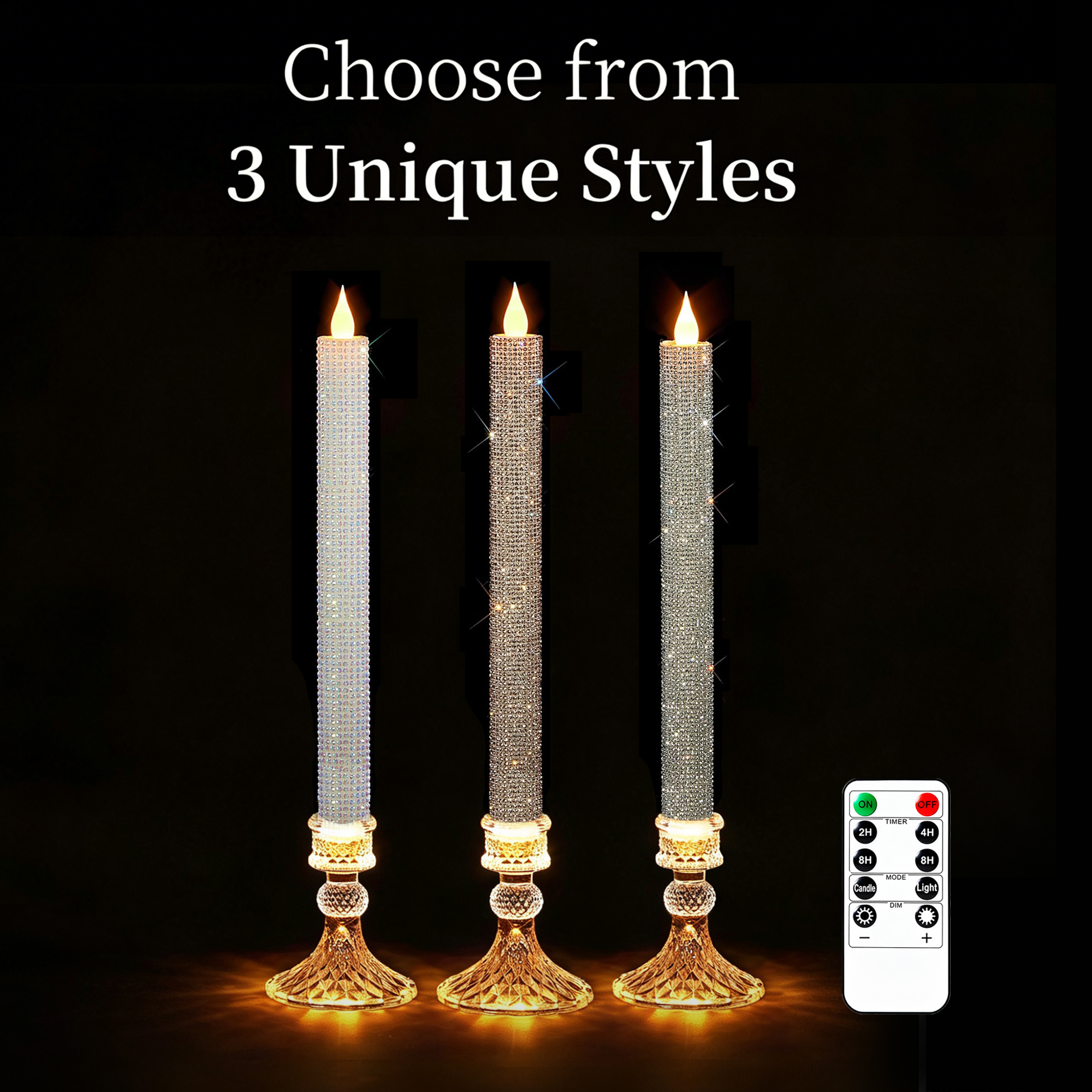 Juego de 2 velas cónicas sin l - Holiday Candle Set reseña y precio