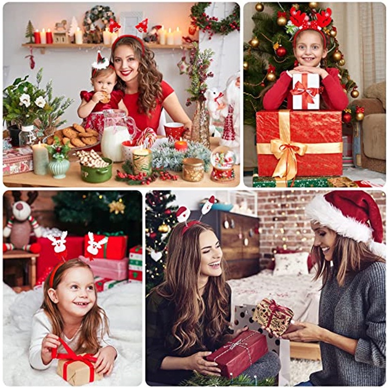 1-15 Diademas Navideñas con Di - Reindeer Antlers Headband reseña y precio