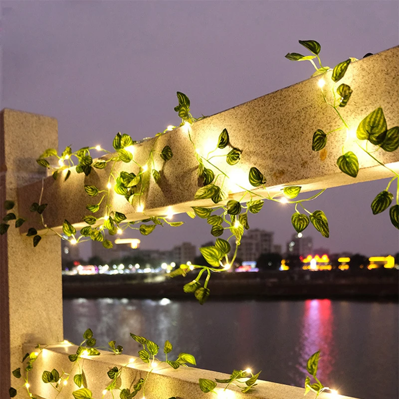 Guirnalda de luces Led de hoja - Christmas Lights Outdoor reseña y precio
