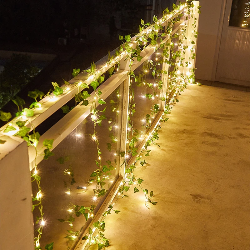 Guirnalda de luces Led de hoja - Christmas Lights Outdoor reseña y precio