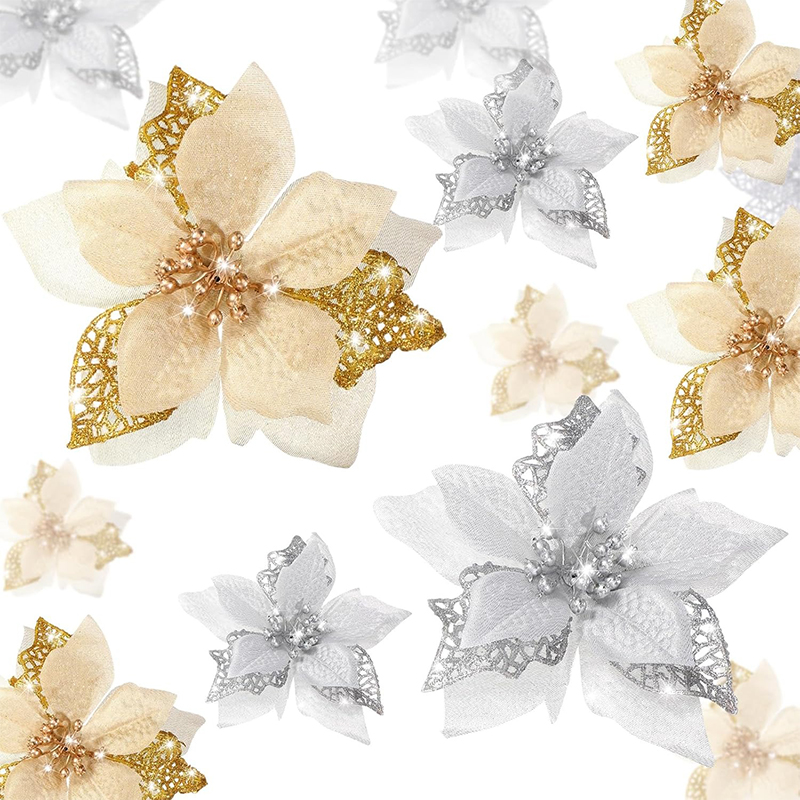 10 Uds. De flores artificiales - Christmas Wreath Fake reseña y precio