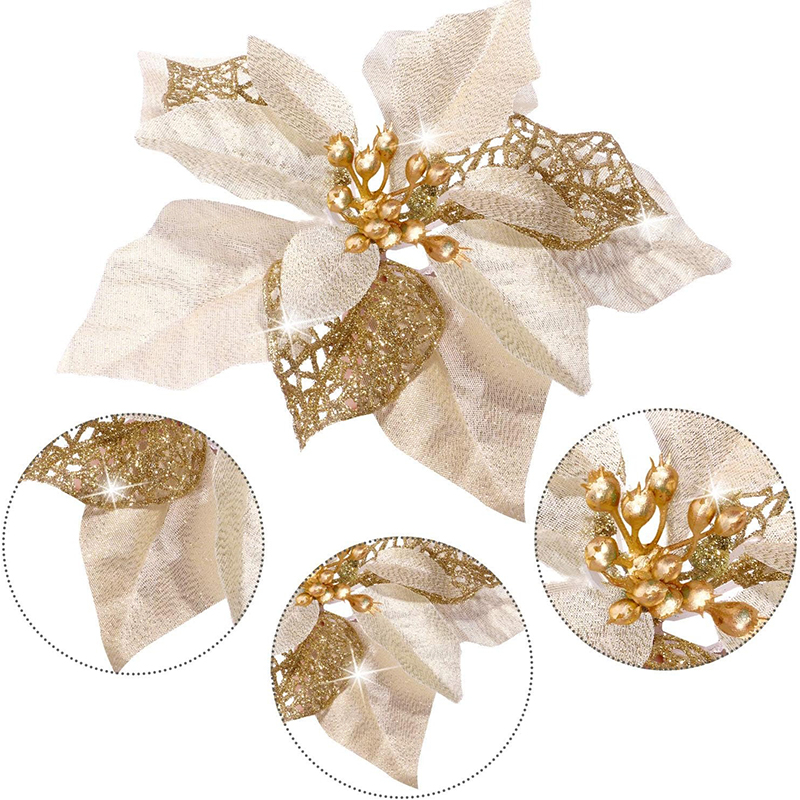 10 Uds. De flores artificiales - Christmas Wreath Fake reseña y precio