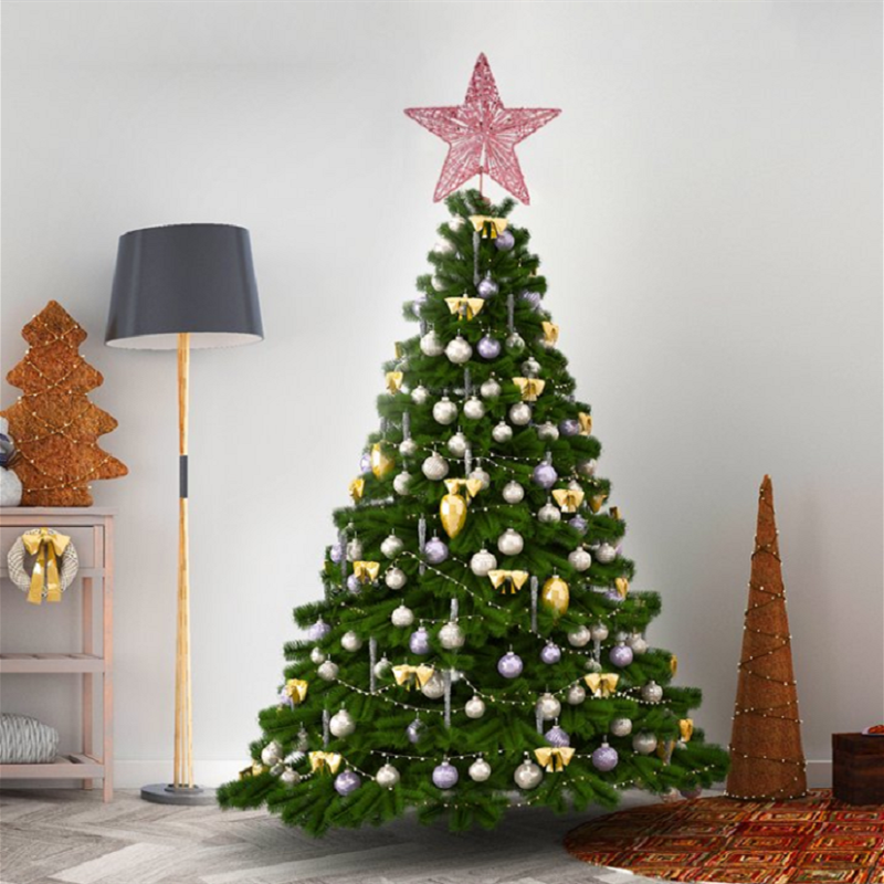 Navidad Rosa Pentagonal Top es - Star Tree Topper reseña y precio