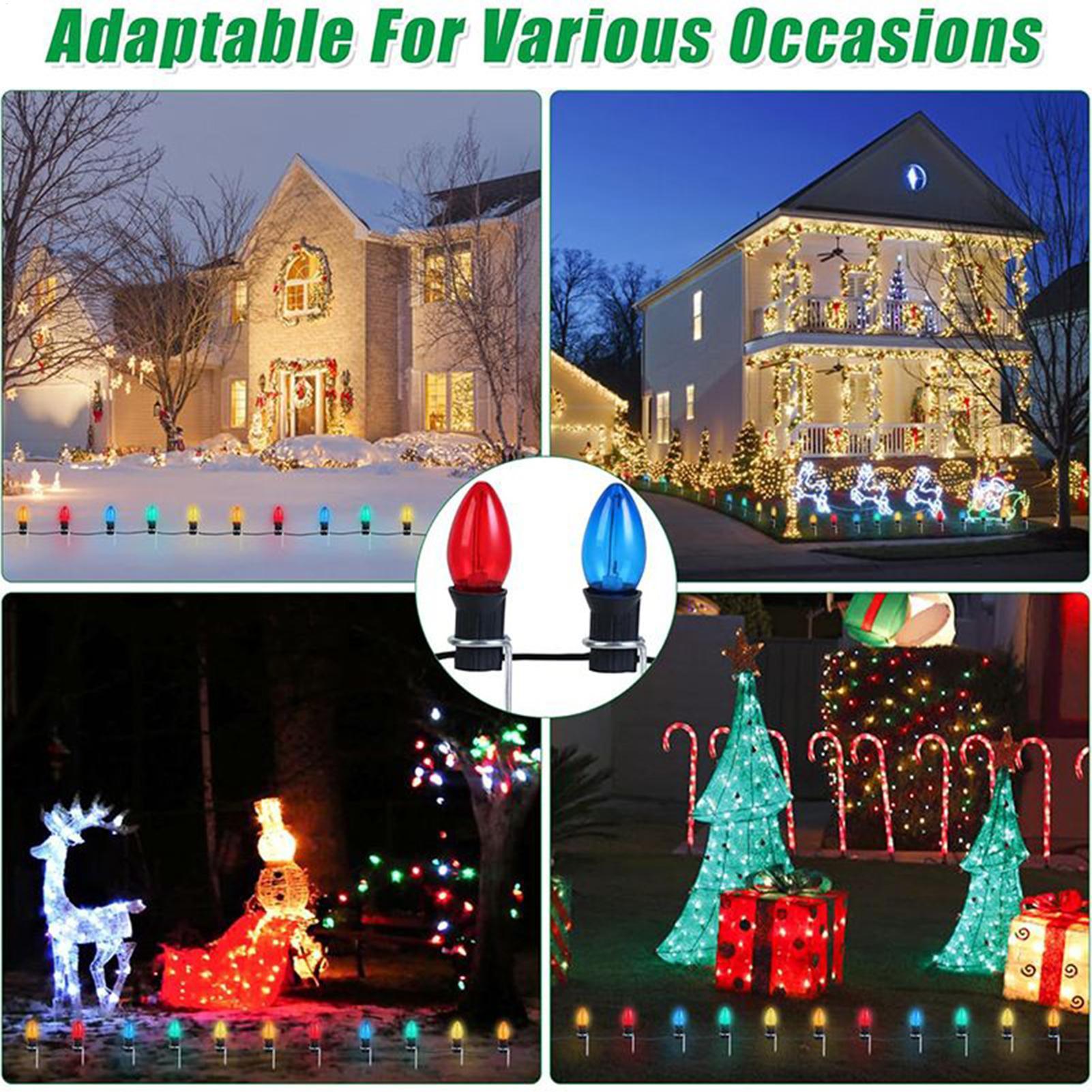 Estacas de luz navideña para P - Christmas Lights Outdoor reseña y precio