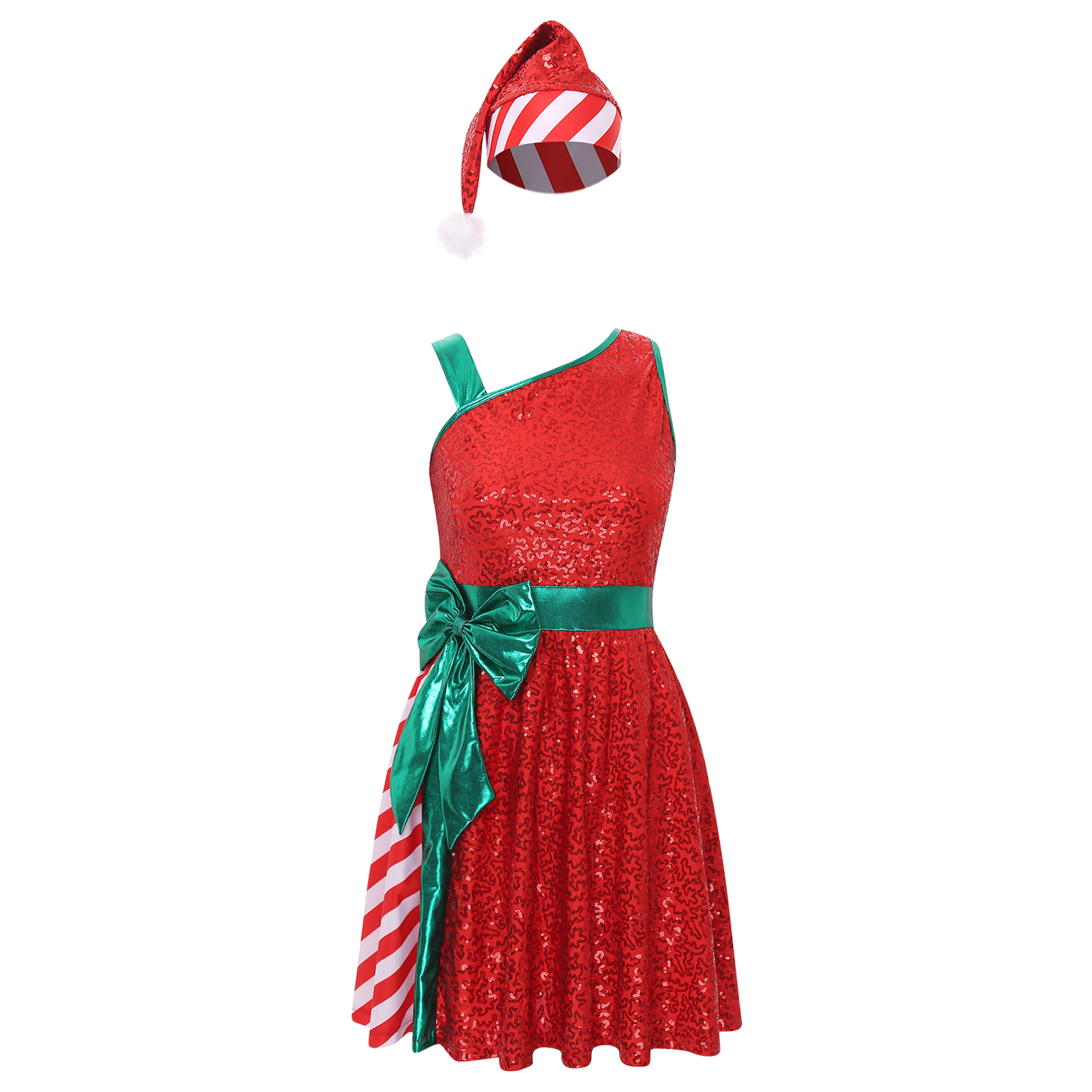 Vestido navideño de Papá Noel, - Elf Costume Christmas reseña y precio