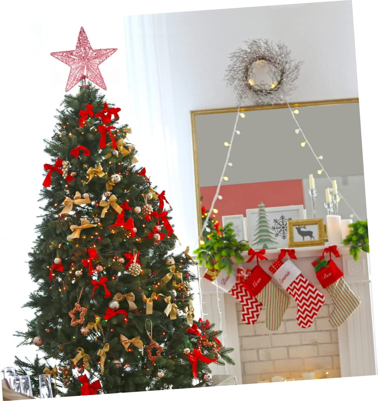 20 adornos para árbol de Navid - Star Tree Topper reseña y precio