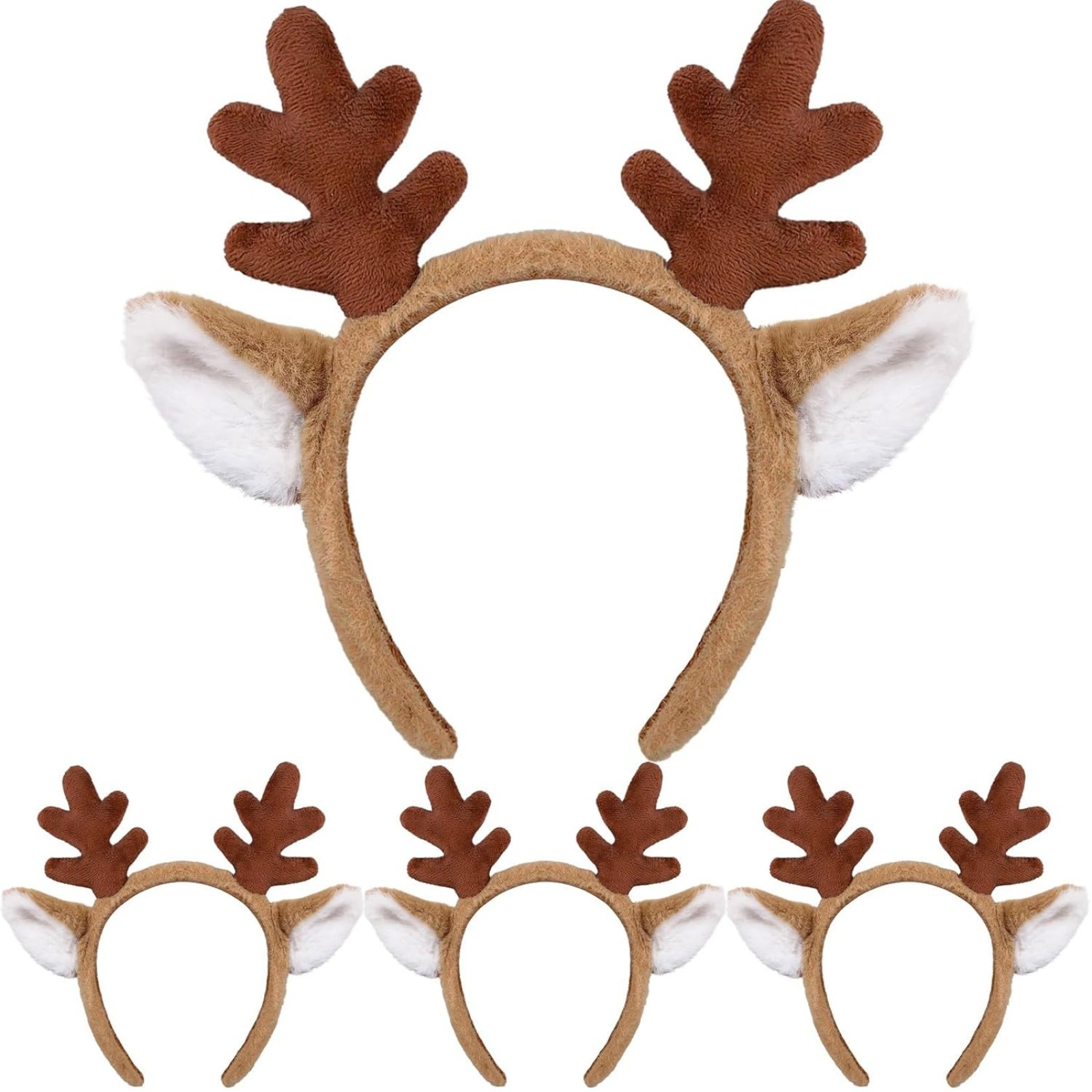 1 diadema navideña con astas d - Reindeer Antlers Headband reseña y precio